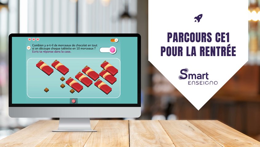 SEnseigno's tweet image. Les nombres à la rentrée en #CE1
Consultez le nouveau parcours à envoyer à vos élèves avec une fiche pédagogique pour l’enseignant récapitulant les compétences du programme travaillées, la présentation du parcours et le détail des ressources ! 🍫 #P2IA smartenseigno.fr/post/parcours-…