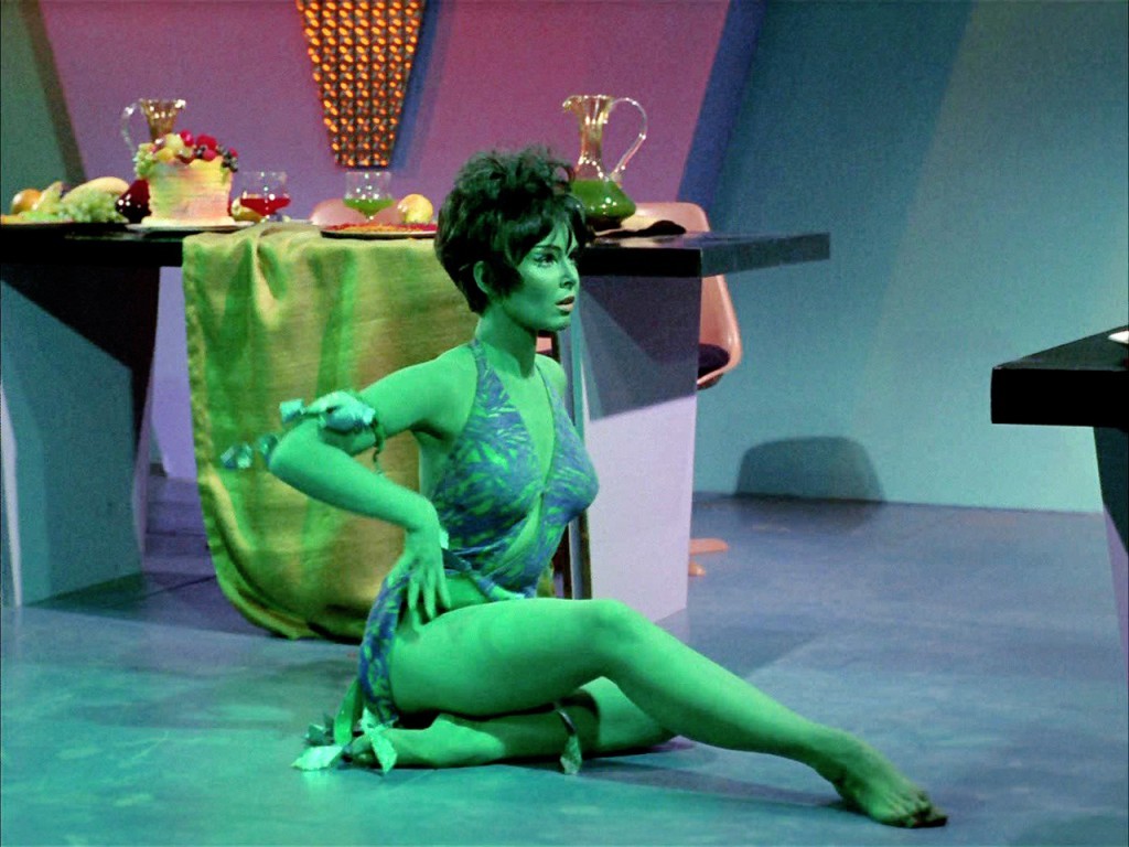 Died on this day: #YvonneCraig (16 May 1937 - 17 Aug 2015). The former ballerina co-starred opposite Elvis Presley twice and played a sexy green-skinned alien in #StarTrek (pictured) - but Craig will always be best remembered as #Batgirl from ultra-kitsch 1960s Batman TV series.