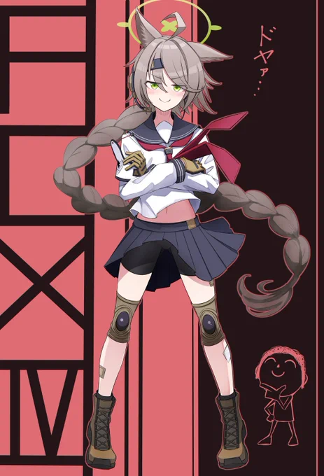 FOX小隊オトギ。ドヤ顔スパチラガイナ立ち!#ブルアカ #ブルーアーカイブ 