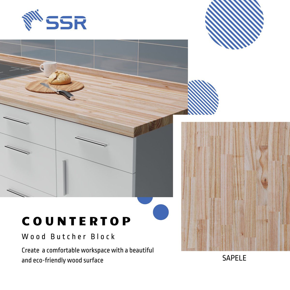 ssr_viet_nam's tweet image. 📷SSR VINA wood countertop brings a comfortable workspace with a beautiful, eco-friendly surface. 
#butcherblockcountertop #SSRVINA #sapele #kitchencountertops #hardwood #butcherblockislandtop #butcherblocktabletops
📷See more products: ssr.vn/products/kitch…
