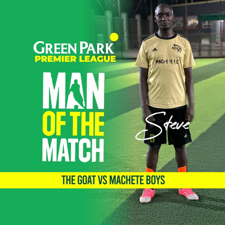 greenparkug's tweet photo. Scores for Match 5:
#MacheteBoys 6goals #TheGoat 0goals
#GreenParkPremierLeague
Visit #GreenParkStadium #GreenPark3dMassage #LeGreenParkHairStudio #Kabalaza #FabZone #UEFASuperCup #GreenParkWashingBay https://t.co/l3mWMdKvY5