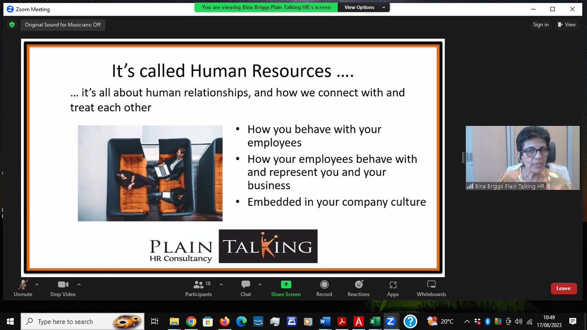 <a href="/PlainTalkingHR/">Bina Briggs</a> giving an excellent presentation for <a href="/louiseyexley/">Louise Yexley</a> 's <a href="/WIBNIntl/">The Women In Business Network</a> <a href="/WIBN_Beds_Herts/">Women In Business Network (WIBN)</a>   National Keller group