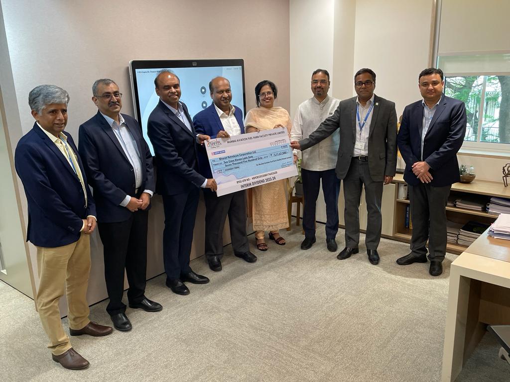 Mumbai Aviation Fuel Farm Facility Pvt. Ltd (MAFFFL), a joint venture of BPCL, achieved a turnover of Rs 36.09 crore and a PAT of Rs 13.50 crore in Q2 FY-2023. The Board approved a 4% interim dividend on Rs 10 face value shares, totaling Rs 211.67 lakhs for BPCL.