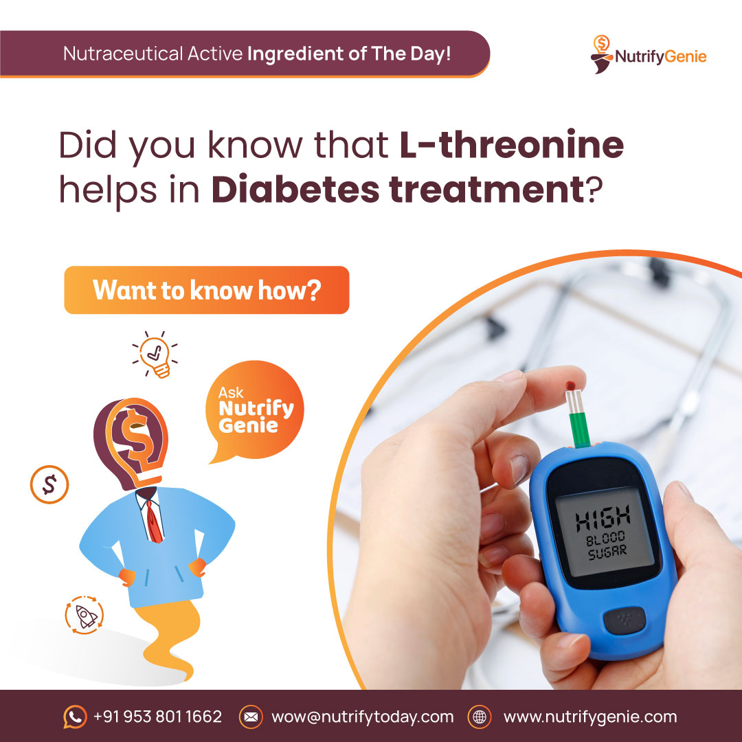 NutrifyGenie's tweet photo. L-Threonine makes up collagen, elastin, and enamel protein. It aids proper fat metabolism in the liver, helps the digestive and intestinal tracts function more smoothly, and assists in metabolism and assimilation.

 #insulin #insulinresistancediet #diabetes #diabetesmanagement https://t.co/KGSBxStp39