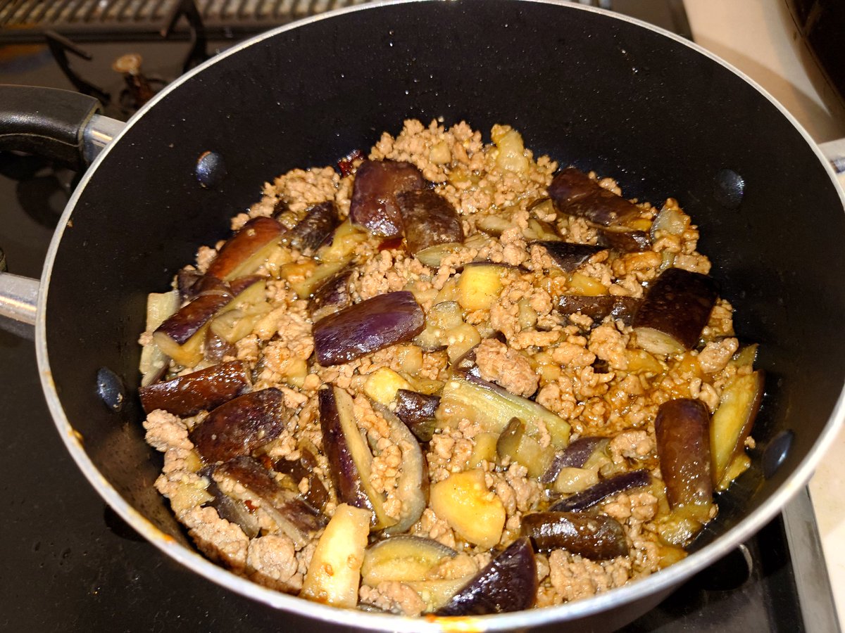 pirorinch's tweet image. ナス×ひき肉