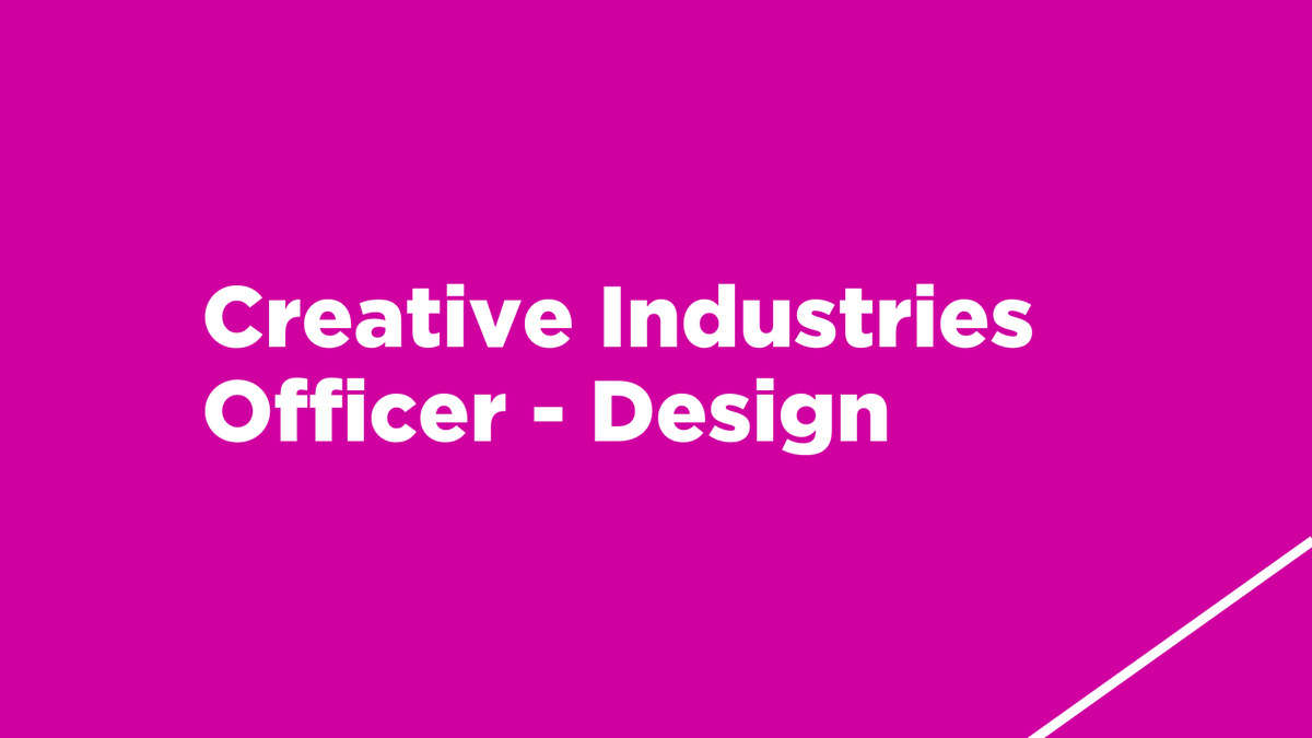 We're looking for a Creative Industries Officer! ✨

This fixed-term role will have a specialist focus on the design sector, providing support for design, both as a creative business activity and an artform.

Deadline 21 August - learn more: creativescotland.com/about/our-jobs…
