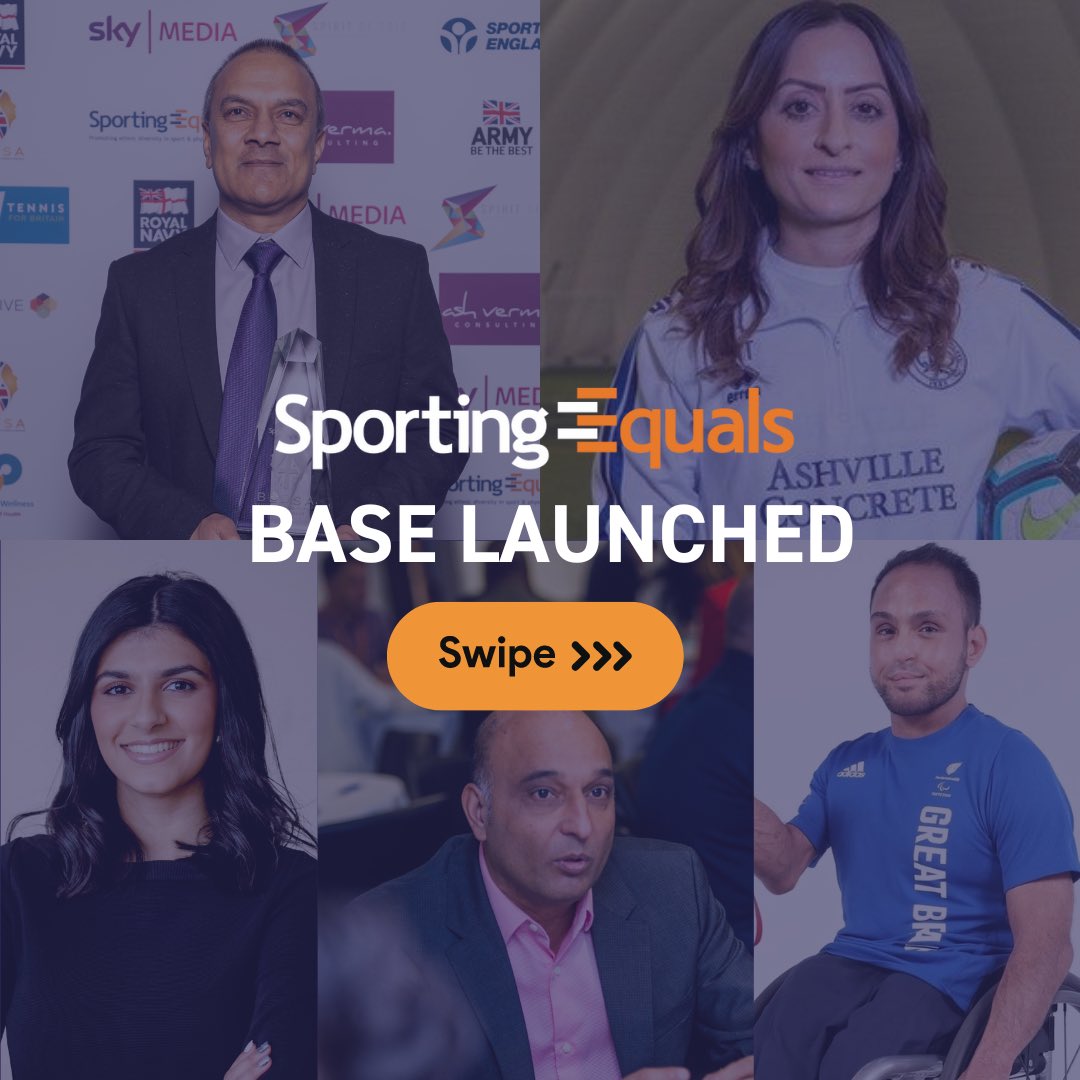 SportingEquals's tweet photo. We are proud to announce the formation of British Asians for Sporting Excellence (BASE)
In celebration of @SAHM_UK we are pleased to announce the following members:
➡️@Ayaz_Bhuta MBE
➡️Haj Bhania
➡️ @ZianaButt BEM
➡️Gurdawar Dhaliwal
➡️ @_ManishaTailor_ MBE
#edi https://t.co/avn0zeMuYU