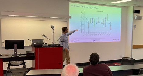 Yesterday I gave a talk about at the <a href="/Griffith_Uni/">Griffith University</a> Centre for Biomedical and Rehabilitation Engineering. It was great to get challenged by my previous mentors (David Lloyd, <a href="/christophrcarty/">Christopher Carty</a>) and PhD colleagues. Thx <a href="/pzcld/">Claudio Pizzolato</a> for showing me the <a href="/ProjectBiospine/">Project BioSpine</a> lab.