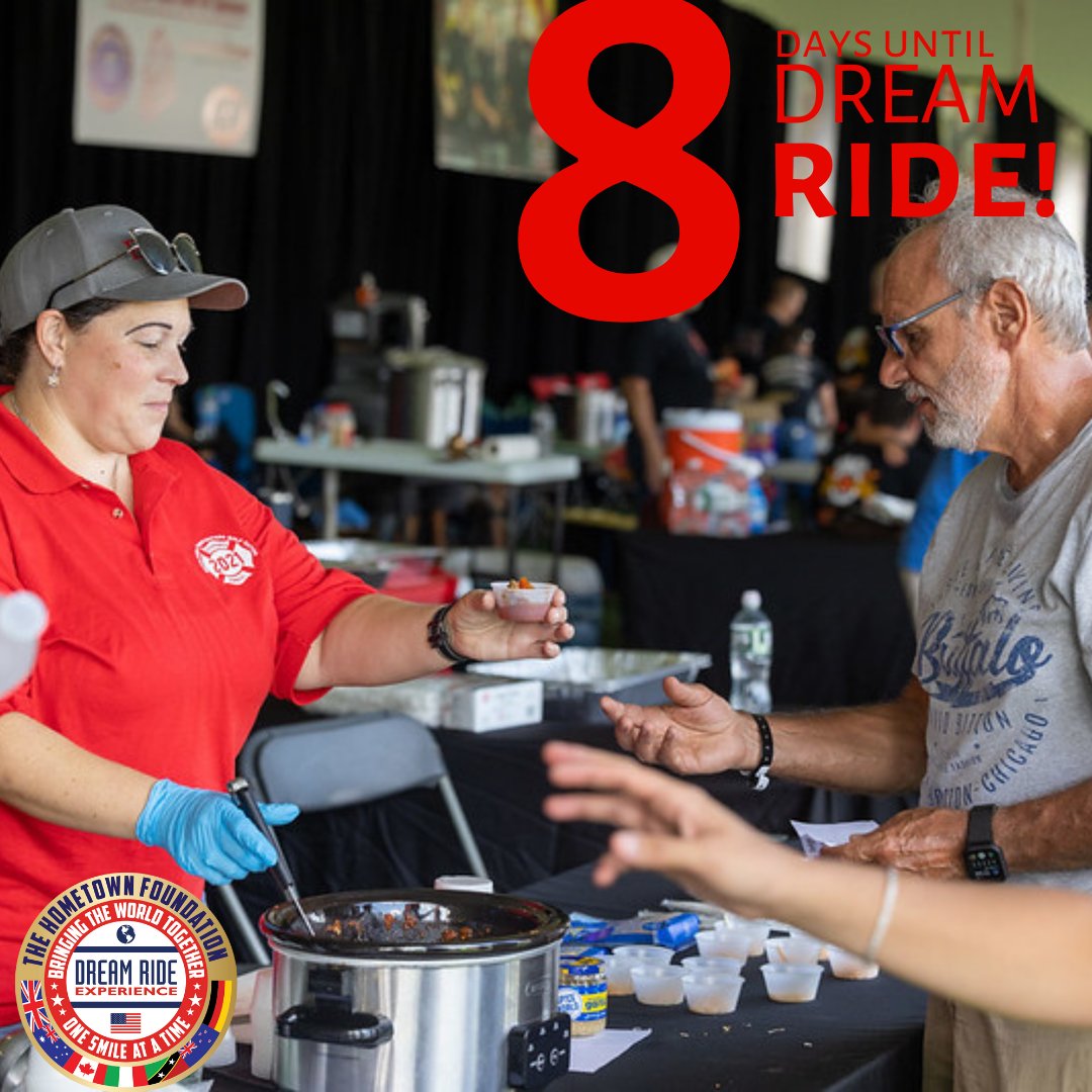 8 days until Dream Ride 2023! Ticket prices will increase in one week so get your tickets now. reg.dreamride.org