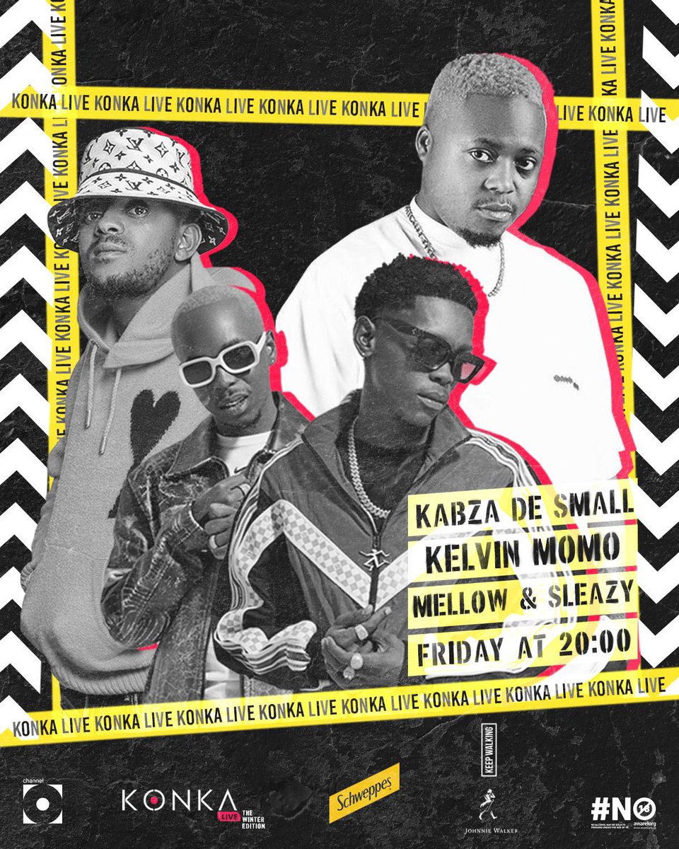Nthabizengggg's tweet photo. The countdown to South Africa's greatest groove show has began.
Don't forget to tune in this Friday at 20:00pm
Danko
#konalive ⭕️⭕️⭕️⭕️
@KonkaSoweto
@ChannelOTV
@KABZA
@kelvinMomo_
@mellowandsleazy https://t.co/yRZ9xgt9Mw