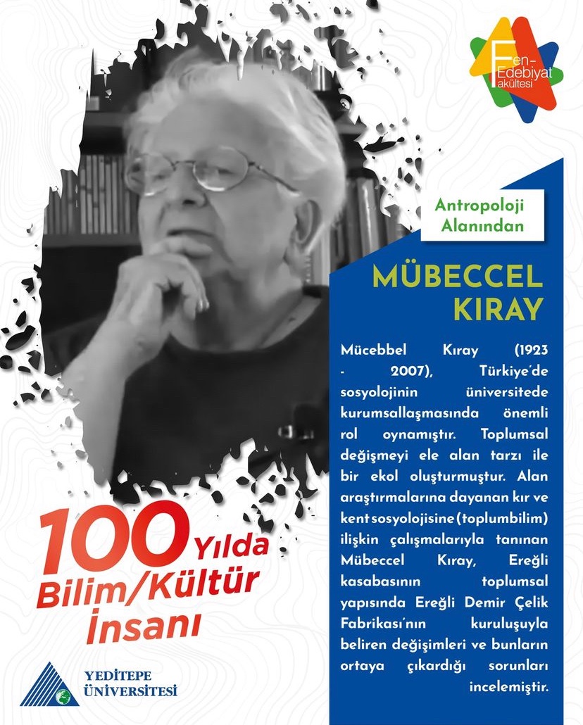 Cumhuriyetimizin 100. Yılında 700 Bilim ve Kültür İnsanı 100 Scientists &amp; Cultural Figures on the 100th Anniversary of the Republic of Türkiye 
#Yeditepeuniversitesi #Fen EdebiyatFakültesi #BaşarıEşittirYeditepe #BilimEşittirYeditepe #Yeditepe University #Cumhuriyet