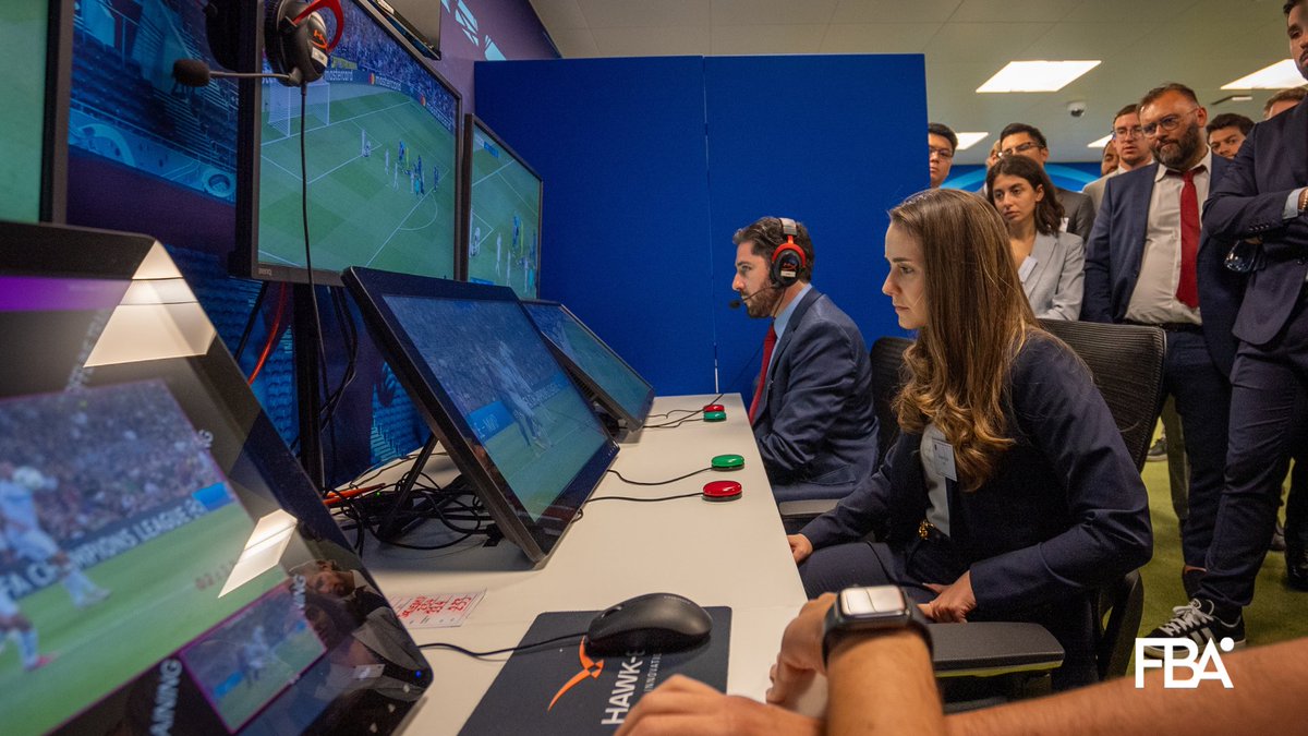 TheFBA's tweet photo. Yesterday’s visit to @UEFA was absolutely fantastic!
📸 Some shots of the 11th Edition reveling top presentations, experiencing the VAR Room & more.
Huge thanks to the #UEFA team for hosting us 🏆⚽️
#Module4 #FootballBusiness #TheFBA https://t.co/w8qhdaZhyB