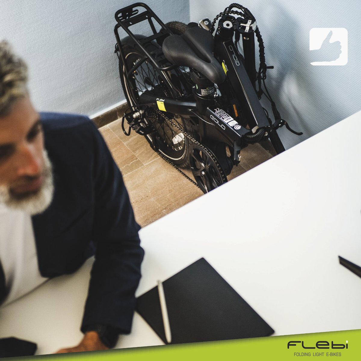Flebikes's tweet photo. Pedalear y guardar o transportar, tu nueva 𝗙𝗹𝗲𝗯𝗶 𝗘𝗼𝗹𝗼 es ideal para ir #AlTrabajoEnBici 😍
Mide 85x42x74cm plegada y es la mejor opción si quieres combinarla con el coche, el tren o el bus. Olvídate de atascos.
#Flebi #MovilidadUrbana #BicicletasElectricas https://t.co/UanX6t1Ei1