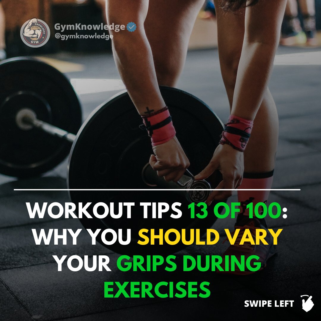 GymKnowledgeOne's tweet image. 💡 Did you know that varying your hand grip during exercises like pull-ups and rows can lead to enhanced muscle development and overall performance? 🤔 Let&apos;s delve into the science behind it! 🔬
#gripstrength #muscleactivationtechniques #functionalfitness #trainsmart