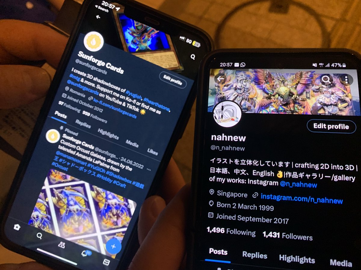 n_nahnew's tweet photo. 会ってきた@sunforgecards https://t.co/wX3fHAredf