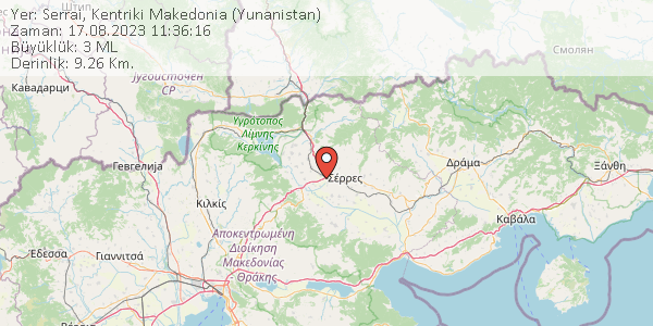 son__depremler's tweet photo. Yer: Serrai, Kentriki Makedonia (Yunanistan) 
Zaman: 17.08.2023 11:36:16
Büyüklük: 3 ML
Derinlik: 9.26 Km. 
Detay: https://t.co/CJau9DIE5p
#Yunanistan #Serrai, Kentriki Makedonia   #deprem https://t.co/epC1Eg120f