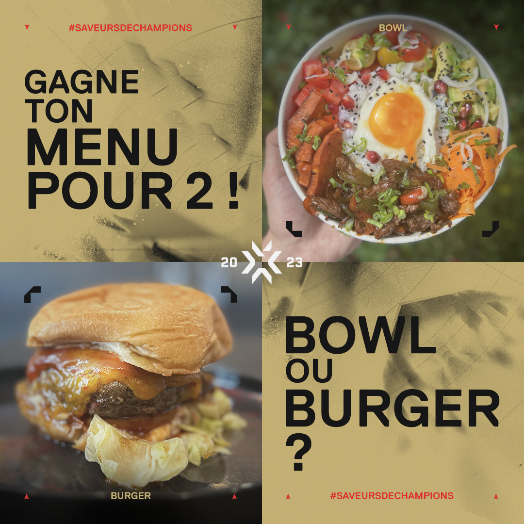 Pour célébrer la finale des #VALORANTChampions, tentez de gagner des menus pour 2 personnes le 26 août 🤤

Comment faire pour dévorer ce festin ?

📷 Prends ton setup en photo
🥳 Dis-nous quelle équipe tu supportes avec le #SaveursDeChampions
📍 Tu dois habiter Paris