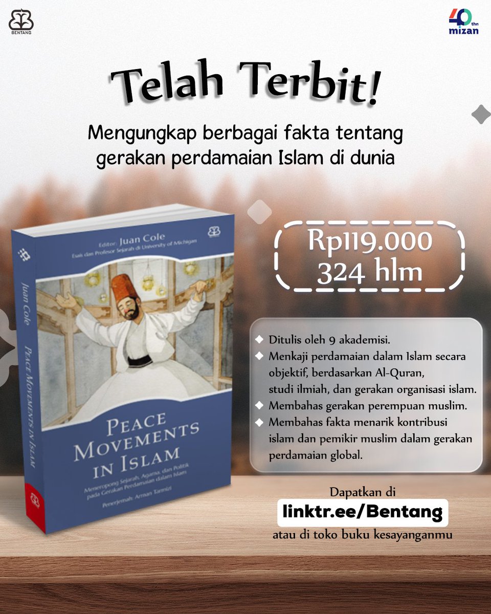 bentangpustaka's tweet photo. Kamu mau tahu sejarah lengkap dari Piagam Madinah? Yuk, baca di buku "Peace Movements in Islam"!
Dapatkan bukunya segera!
#BentangPustaka #PeaceMovementsInIslam #NonFiksiBentang #sejarahislam #piagammadinah #UUD1945 https://t.co/jHMjLe1YCA