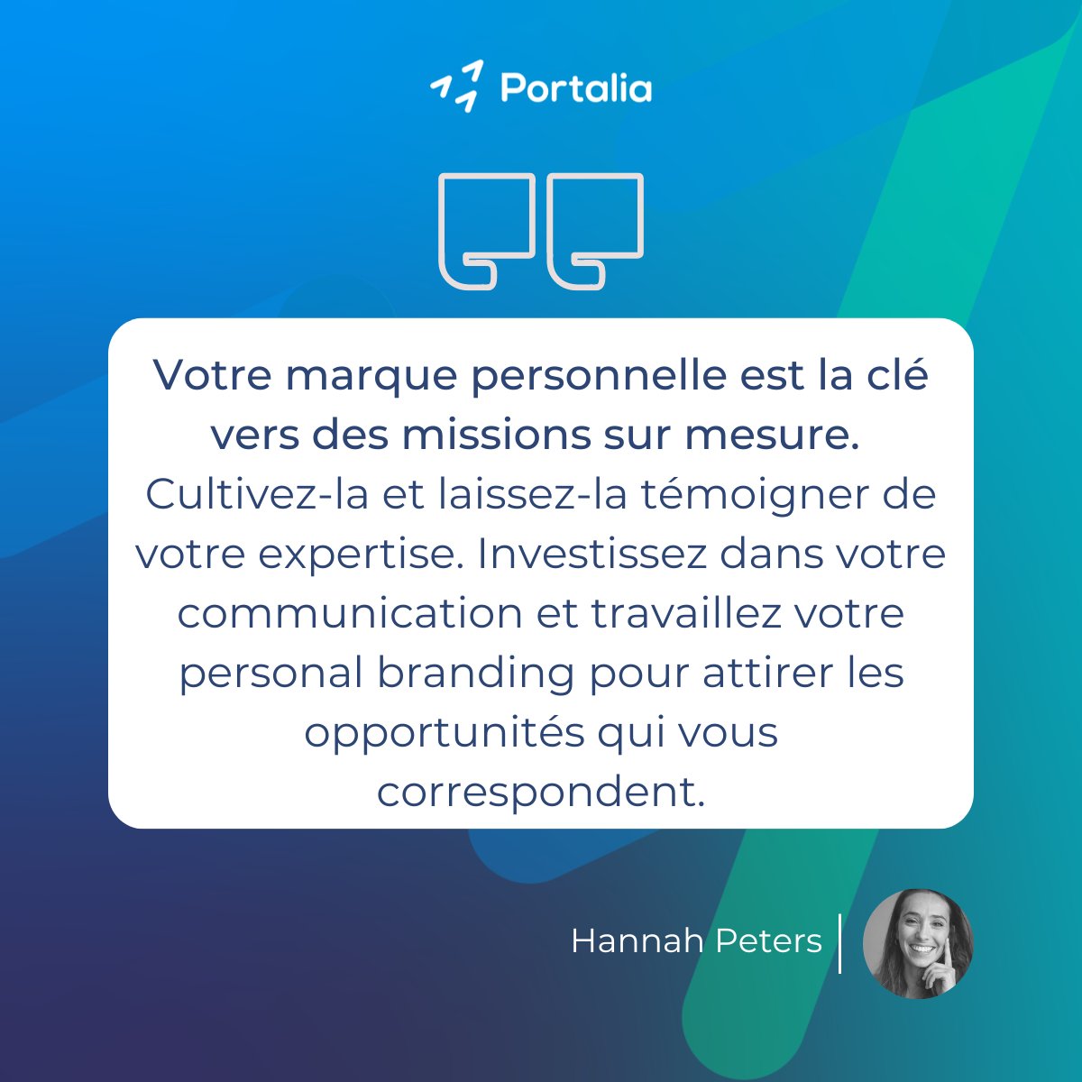 💡 Conseil de l'expert Hannah Peters: Investir dans votre #PersonalBranding va au-delà de promouvoir vos réalisations. Renforcez votre présence en ligne, partagez votre #Expertise et établissez des relations durables 🚀. Et vous, quelle est votre vision ? #consulting