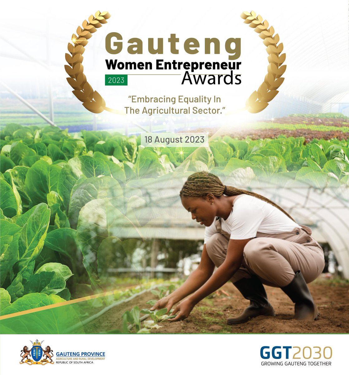 OfficialGDARD's tweet photo. MEDIA ALERT: We are set to recognise the remarkable contributions of women, including young women and those with disabilities, who drive food security, economic growth, job creation, and poverty alleviation in the sector.
#GDARDatWork #GautengFEA2023 https://t.co/zTo53P3pAy