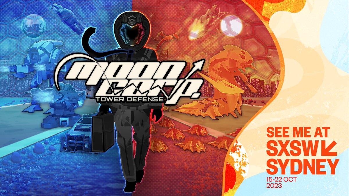 We will be showcasing Moon Corp. TD at the @sxswsydney Indie Games Showcase, October 18-22, 2023. Come stop by to play the game or have a chat!
#indiedev #gamedev #mooncorptd