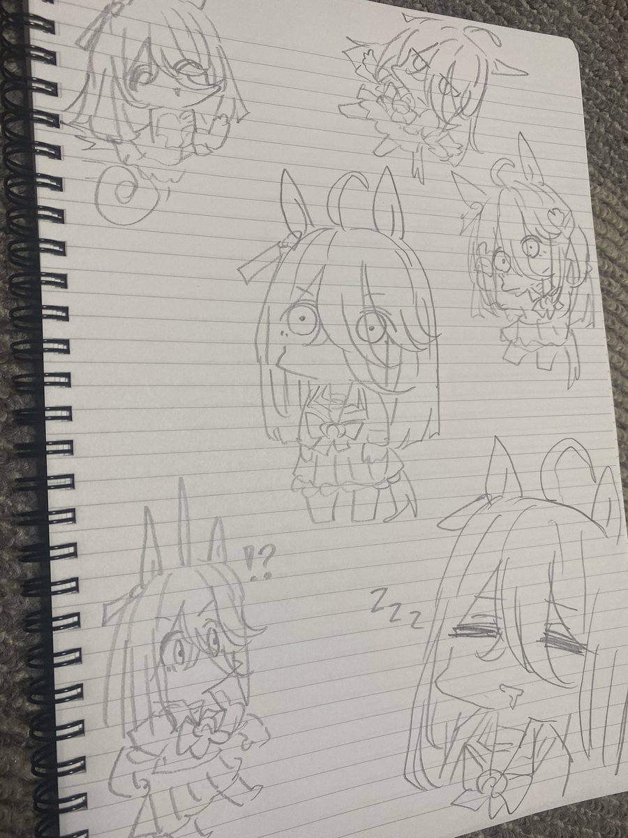 もらった鉛筆の描き心地がめちゃ良くてずっと書き散らしてた 