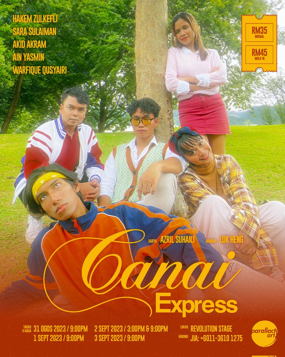 parallact's tweet photo. 🎟️ TIKET: +60113-6101275 (JIA) atau KLIK LINK DI BIO - https://t.co/WgYNzjH3AT
- NORMAL: RM35
- WALK-IN: RM45

Kita lepak di Canai Express nanti ya!

#CanaiExpress https://t.co/NDSLMcEeG8