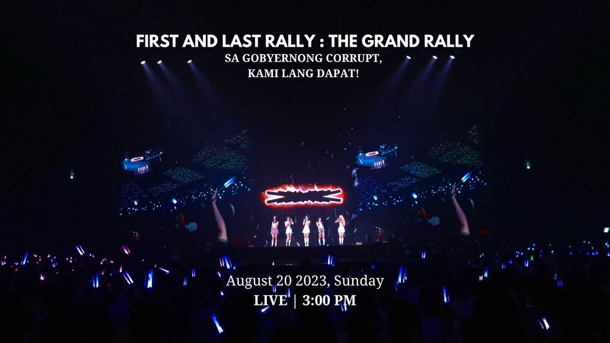 Inaanunsyo ko na sa Linggo ay magkakaroon kami ng sariling rally naming mga #TropangAntifragile. Sama sama natin sila <a href="/sakuragadon/">Sakura Gadon</a> @KazuhaPadilla <a href="/mnchaefirm/">Eunchae Sotto</a> at ang ating Bise Presidente na si <a href="/yunjinduterte/">yunjin duterte</a>. 

#SaGobyernongCorruptKamiLangDapat!