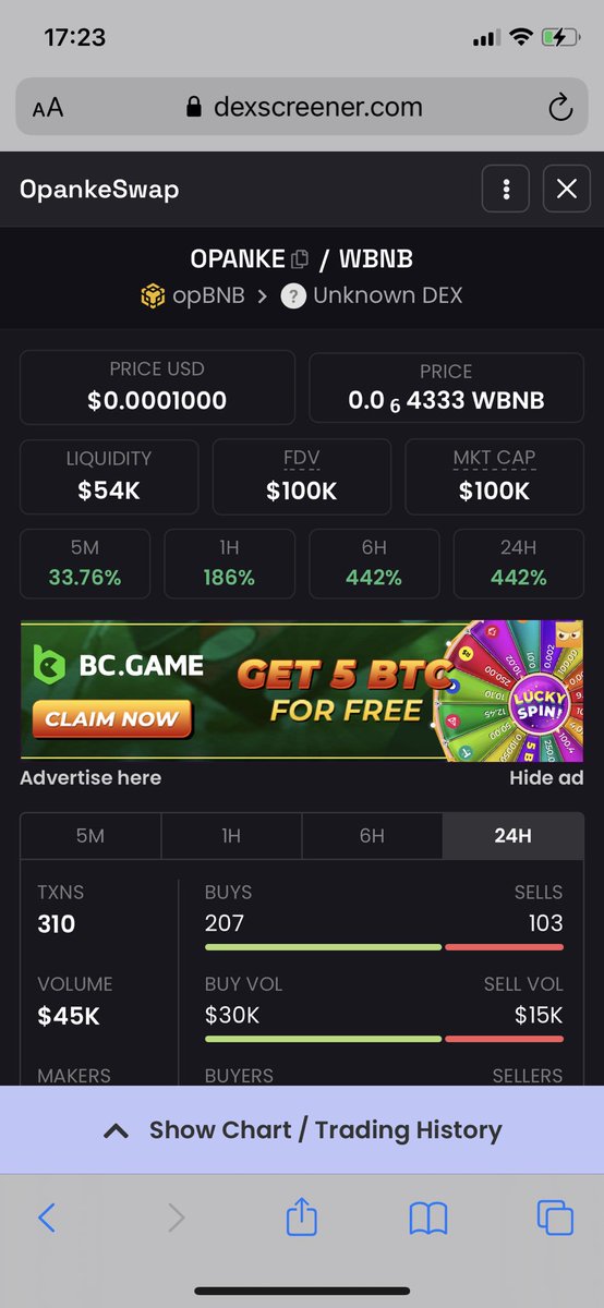 Tony_Gems's tweet photo. #Opanke #opBNB x5 🚀🚀🚀 https://t.co/Vvm4GLmzI3
