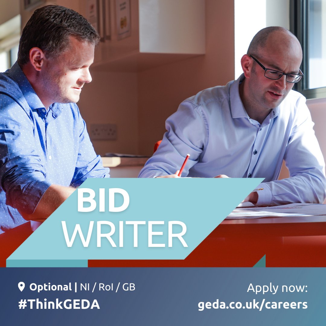 Geda_Const's tweet image. In line with our ongoing growth, we have a brand new role in our Business Development Department for a well-organised and experienced #BidWriter, for #Construction and #CivilEngineering bids, working across public/private sectors in the Midlands/NI/ROI.

geda.co.uk/job/bid-writer
