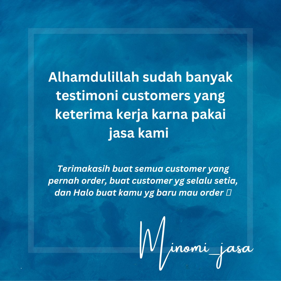 MinomiJasa's tweet photo. Menerima jasa :
1. Pembuatan CV (kreatif, ATS, English)
2. Surat lamaran kerja (indo/English)
3. Berkas lamaran kerja
4. Surat resign
5. PPT
6. Format skripsi
7. Excel
8. Dll

Order ?
Langsung chat via WhatsApp ya ka 😊
Link wa : https://t.co/FLhgDRzAbS

#jasacv #curriculumvitae https://t.co/WmlaYN2NUs