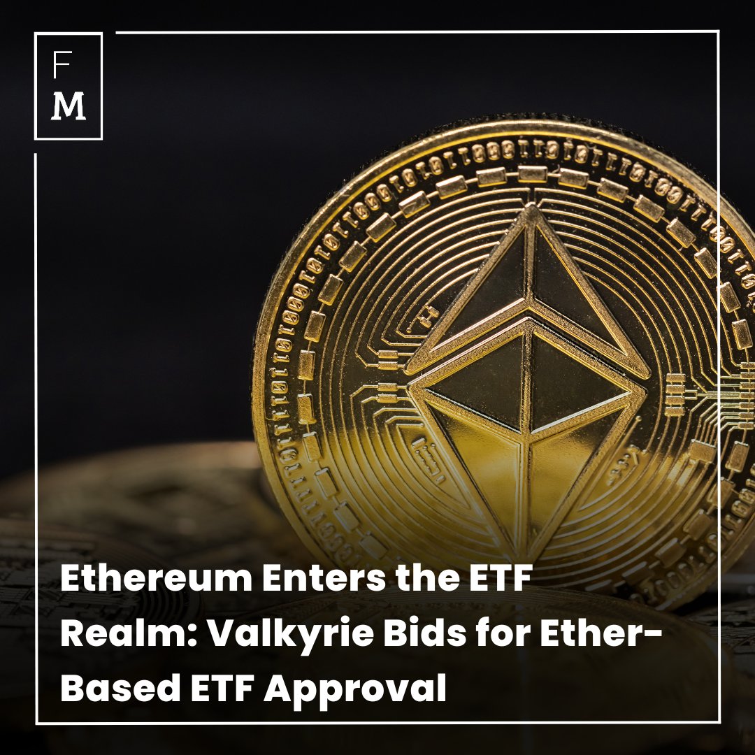 📈💎 Asset manager Valkyrie seeks approval for an Ether-based ETF focusing on futures, aligning with growing crypto interest. 

🔗 bit.ly/3QF8zRJ

#financemagnates  #fmnews #crypto #cryptonews #cryptocurrency #blockchain #cryptocurrencies #eth