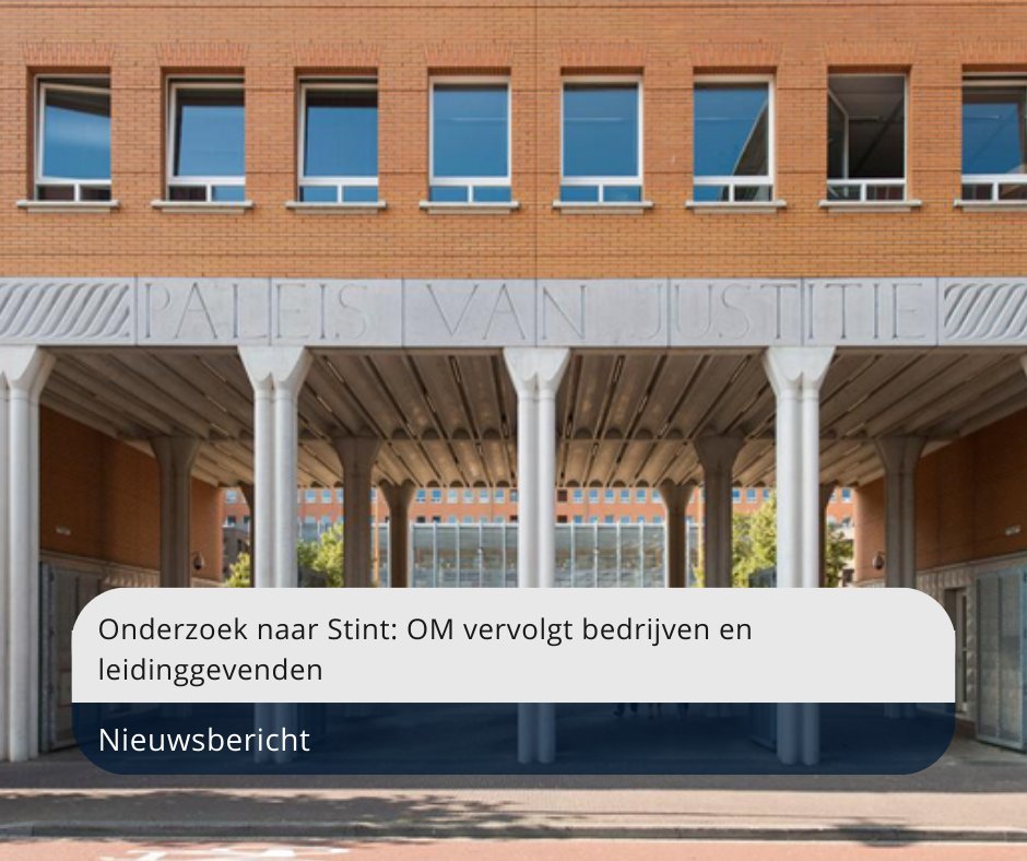 Het @OM_Oostbrabant vervolgt twee bedrijven die verantwoordelijk zijn voor de productie en de verkoop van de Stint en twee leidinggevenden van deze bedrijven voor het plegen van meerdere strafbare feiten ➡️bit.ly/47CftgH