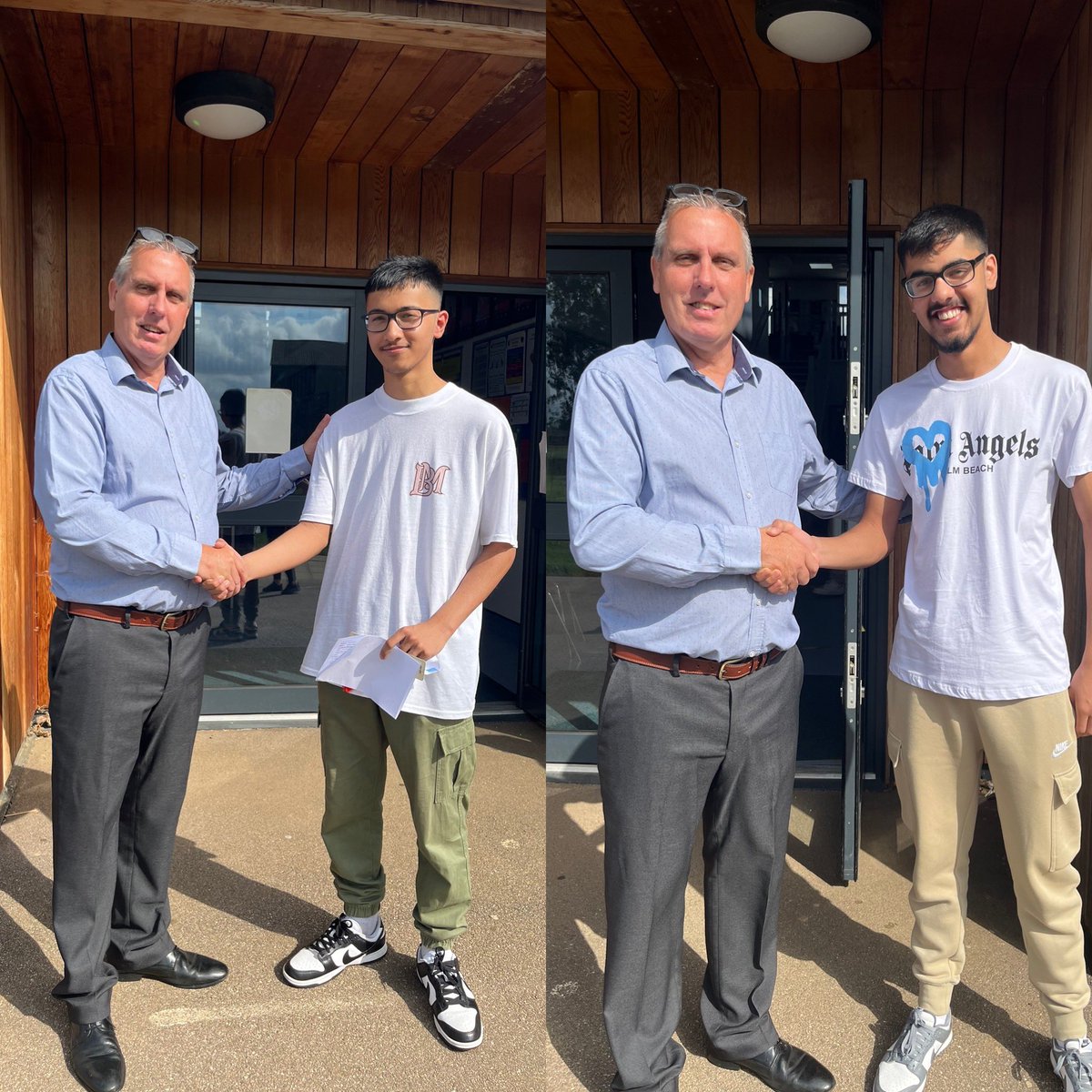 davidbailey65's tweet photo. And here’s Zulk and Hasan - after getting results back @biddenhamintsch - one starts a degree apprenticeship with @Deloitte and one with @PWC - wow: https://t.co/WwKICMiuYv
