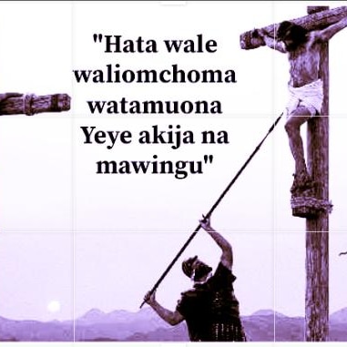 ModestTryphone's tweet image. Yesu Kristo arudipo tena kila mtu atamuona hata wale waliomchoma,hakutakuwa na KIFICHO WALA UNYAKUO