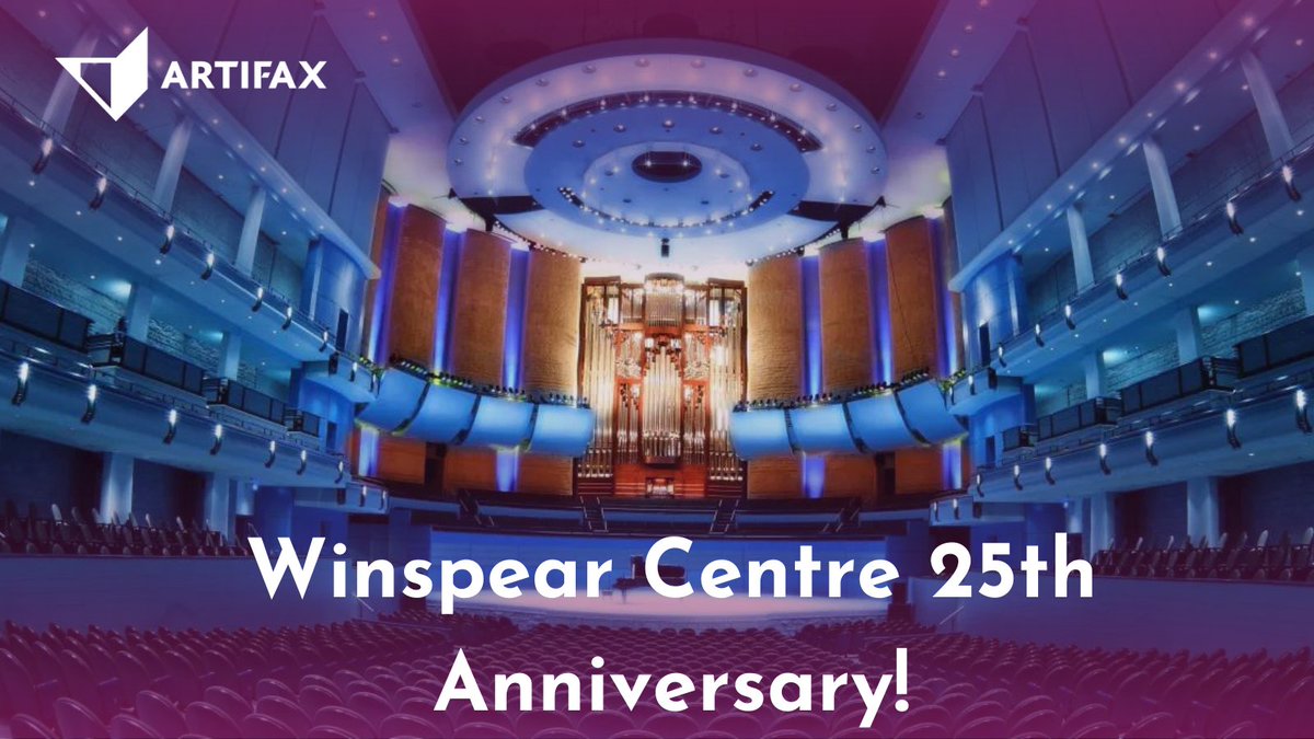 Artifaxsoftware's tweet image. It&apos;s a joy to wish the Winspear Centre a happy 25th Artifax Anniversary! 🎉⭐Music is very close to our heart, and we&apos;re so privileged to have worked with the home of the Edmonton Symphony Orchestra for over two decades. 🤩