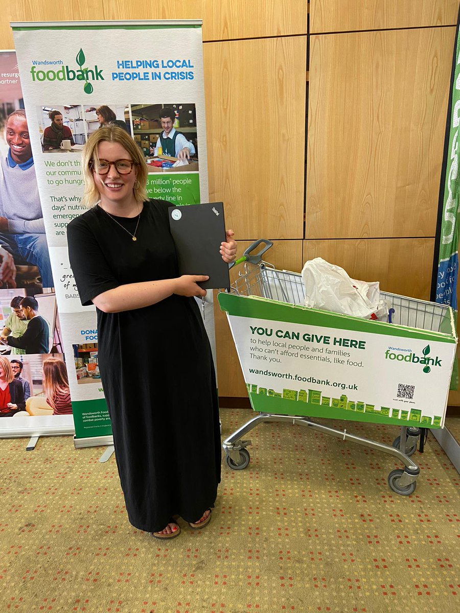 "We see many people in extreme hardship, who's income doesn't cover essentials like food+utilities. It's so good to partner with Power2Connect, so that devices can be given to people who would have otherwise been digitally excluded" 

Great to deliver to <a href="/WandsworthFB/">Wandsworth Foodbank</a> today♻️💻