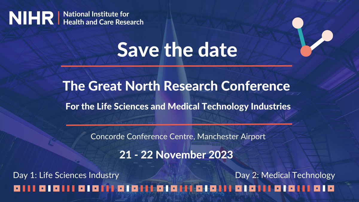 We're excited to be supporting the @NIHR at the Great North Research Conference in Nov, working in collaboration with the northern CRNs to showcase the brilliant life sciences and medical technology research that is happening in the North. #GNRC2023 ➡️ lnkd.in/eESeA6gK