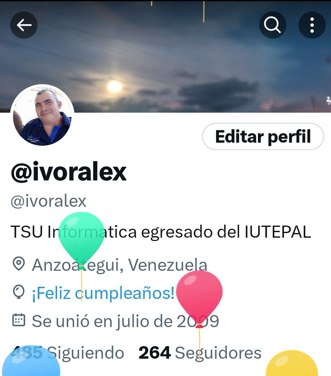 ivoralex's tweet photo. Llegando a mis 48 años de vida, gracias Dios por así permitirlo https://t.co/Ptmyre1JcS