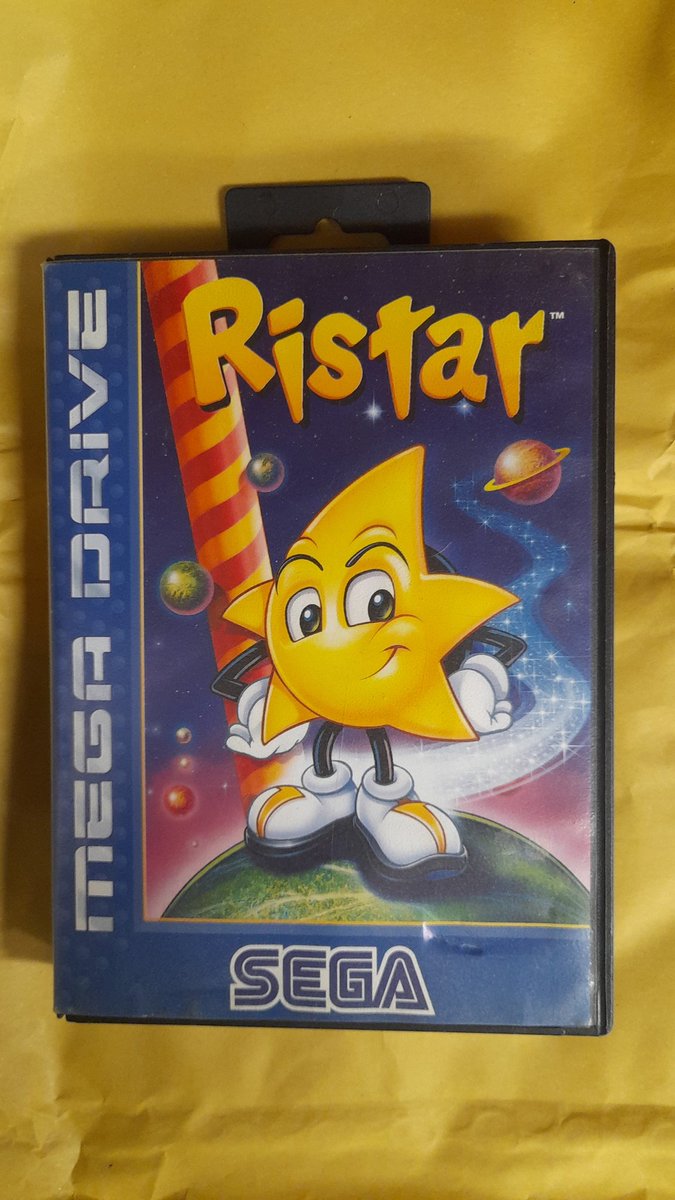 Boom! Here it is, another one that's been high on list for long time. 
#Ristar for the #16bit #Sega #Megadrive 
##RetroGameCollector #RETROGAMING #retrogames #retrogamer #RetroCollecting