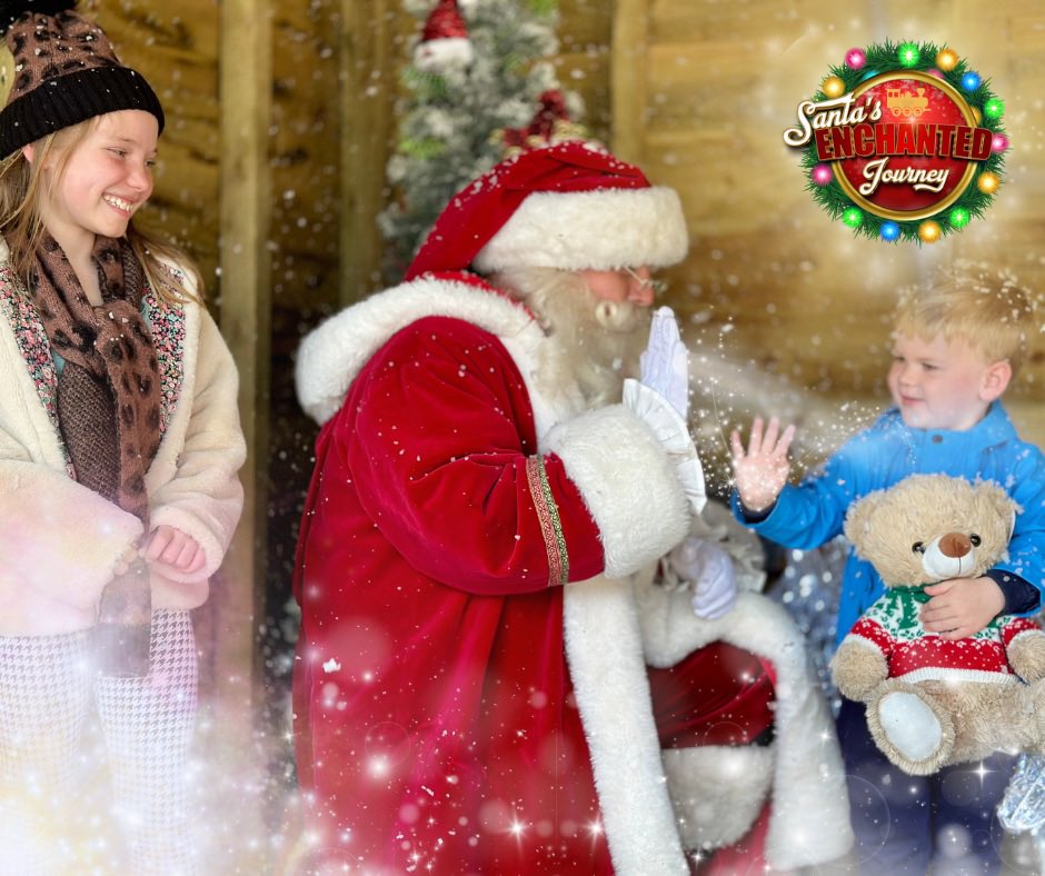 All aboard Santa’s Enchanted Journey, our brand new Christmas experience for 2023! Journey from Wirksworth, see Santa on board our beautifully decorated steam train Tickets now available on our website. #christmas #steam #santa