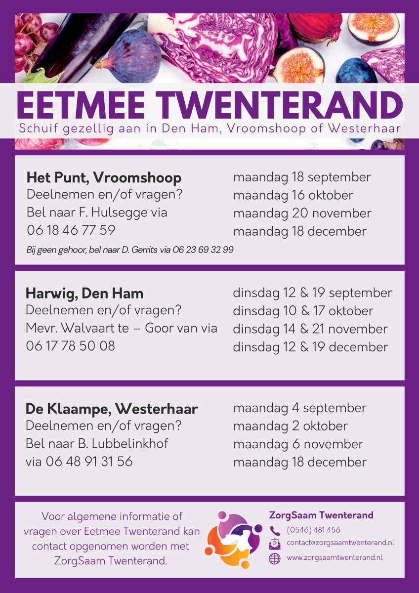 Data Eetmee Twenterand bekend - 
zorgsaamtwenterand.nl/nieuws/2023/da…

#Vroomshoop #Geerdijk #Westerhaar #DenHam