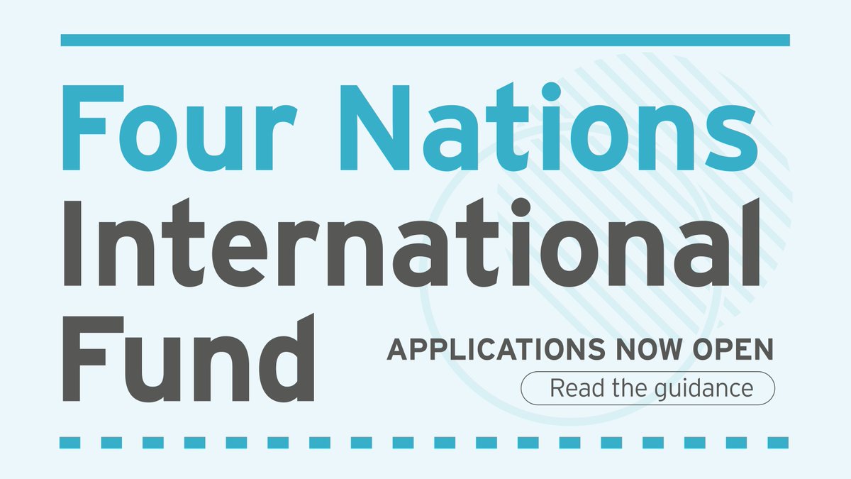 ace_national's tweet photo. Applications are now open for the Four Nations International Fund!

Round 2 of the Fund will support those working in creative and cultural industries in the four nations across the UK, together in Europe and beyond 🌍

Find out more 👇 https://t.co/OzcVgRLV1c https://t.co/5N7pj3DwU4