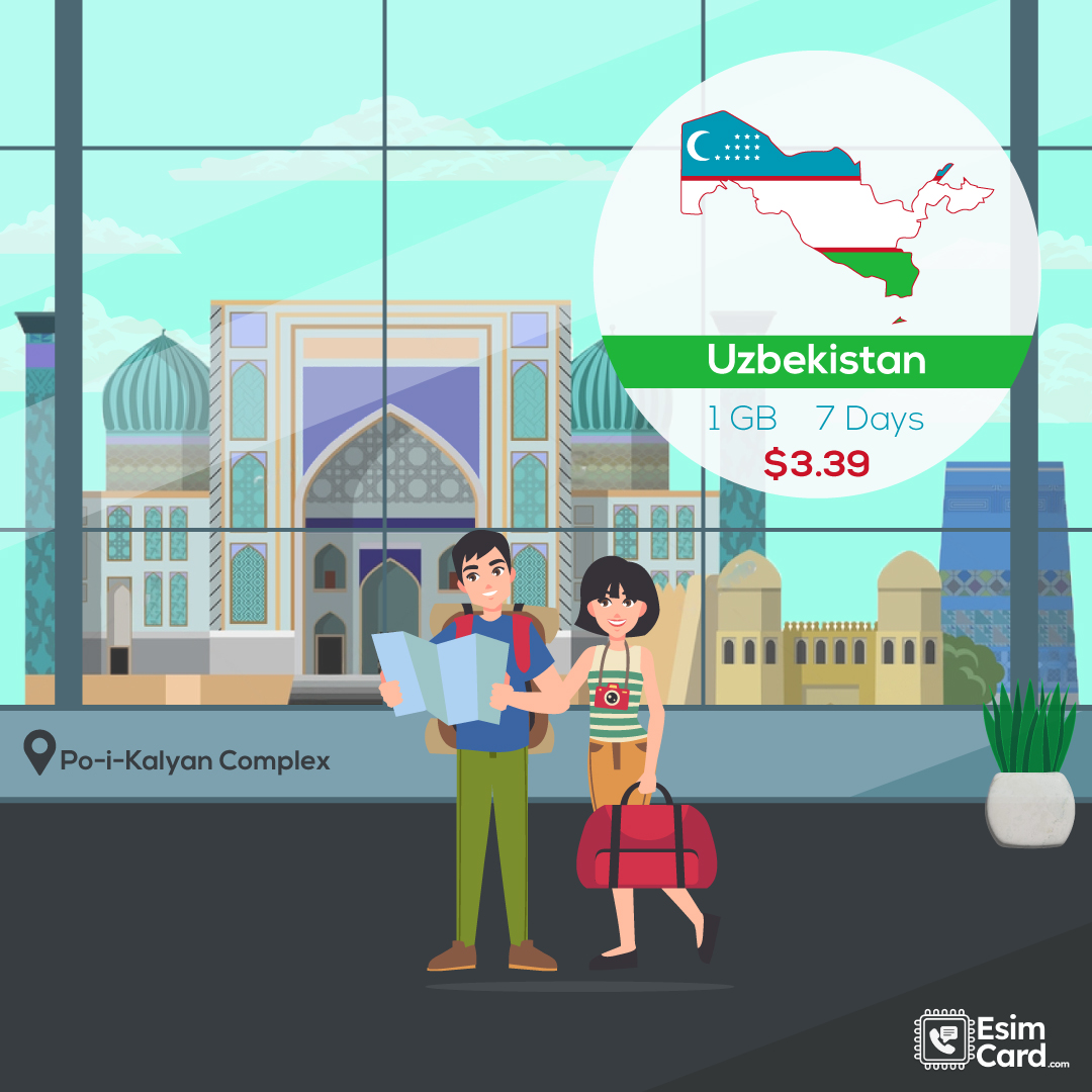 EsimcardApp's tweet photo. Discover Po-i-Kalyan's magic in Uzbekistan 🇺🇿. Get our $3 eSIM: 2G-4G, 1GB/7 days. Explore the Silk Road 🌏 #Uzbekistan #eSIM  #PoiKalyan #esimworld #esimasia #esimcard #techtravel #esimtravel #tashkent #tashkentcity #tashkentlife https://t.co/HBkrQUBm5S