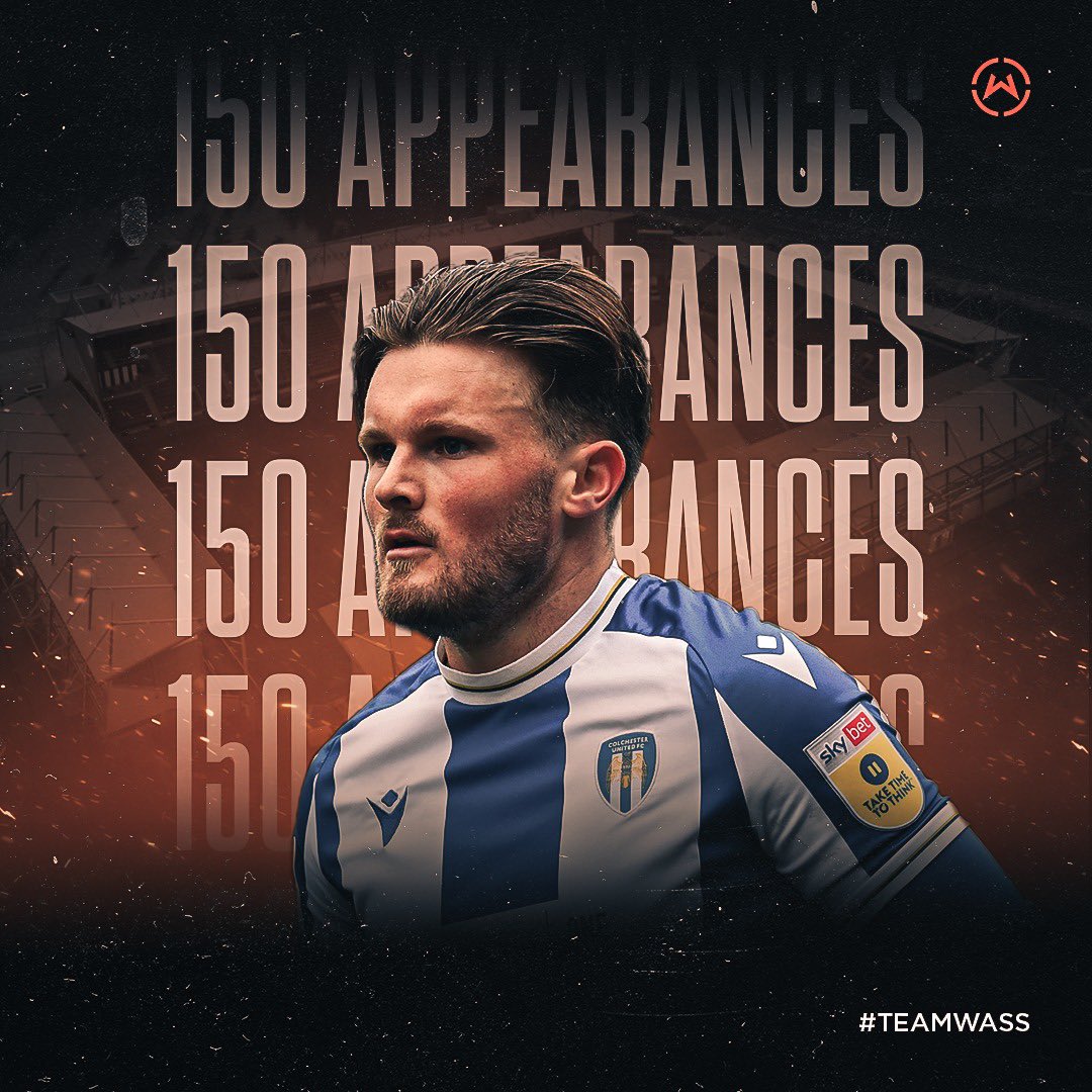 Wasserman Football (@wass_football) on Twitter photo Congratulations to <a href="/noahchilvers10/">Noah Chilvers</a> who has just made 150 appearances for <a href="/ColU_Official/">Colchester United FC</a> #TeamWass π Congratulations to <a href="/noahchilvers10/">Noah Chilvers</a> who has just made 150 appearances for <a href="/ColU_Official/">Colchester United FC</a> #TeamWass π