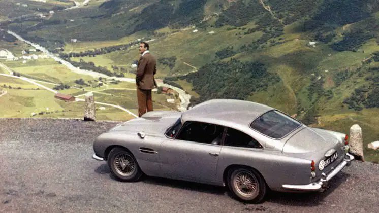James Bond and Aston Martin DB5