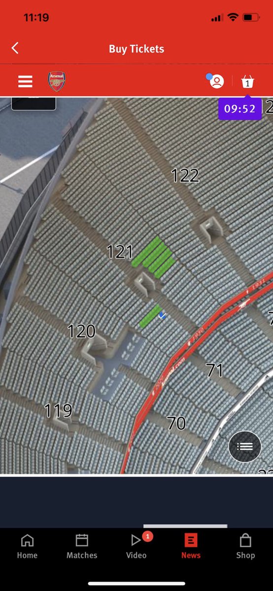 ClockEndM's tweet photo. @AST_arsenal @10akhil @Arsenal 34 tickets all appearing at the same time for Fulham, with majority not showing any prices.

System is still clearly broken and feeding the touts.

#AFC 
#Arsenaltickets https://t.co/vDGFSLfJNf