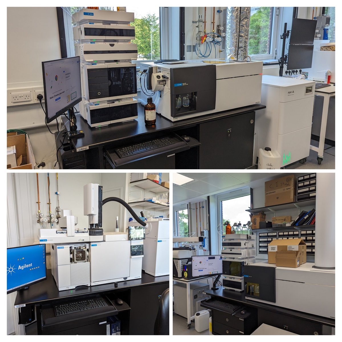 Welcoming our new MS equipment - @Agilent LC-MS QTOF with ExD and GC-MS with headspace (and a transparent ion source - so we can watch ions being formed).