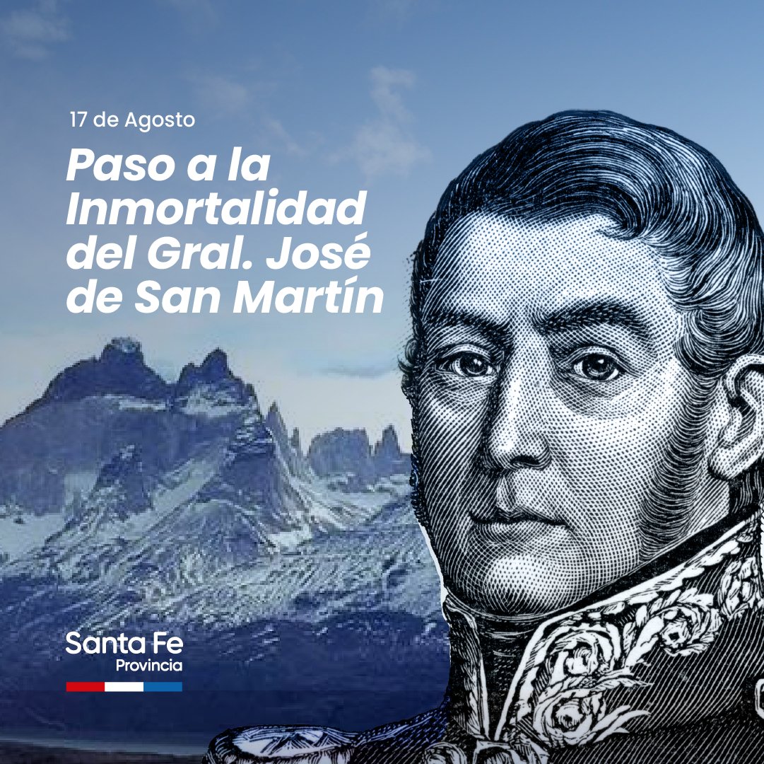 Rendimos un sentido y merecido homenaje por el Paso a la Inmortalidad del Gral. José de San Martín, Libertador y Líder del histórico Cruce de los Andes.

Su influencia sigue vigente en cada rincón de nuestra América del Sur y en cada paso que damos hacia la Libertad y la Justicia