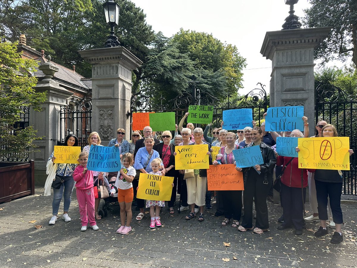 Parishioners from City Quay Church protesting outside the Archbishop of Dublin’s residence in Drumcondra.

<a href="/IrishTimes/">The Irish Times</a>